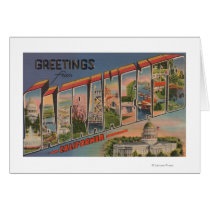 Sacramento, CaliforniaLarge Letter Scenes Greeting Cards