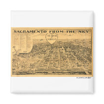 Sacramento from the Sky, 1923 Magnet