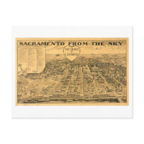 Sacramento from the Sky, 1923 Postcard