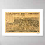 Sacramento from the Sky, 1923 Poster posters