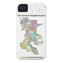 Sacramento Neighborhoods Iphone 4 Case