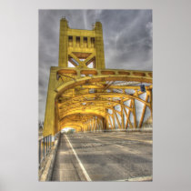 Sacramento Tower Bridge Poster