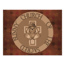Sacred Bunny Church Personalized Announcements