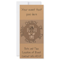 Sacred Bunny Church Rack Card Template