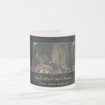 "Sacred Coffee Cup" Machu Picchu Incan Humor Mug