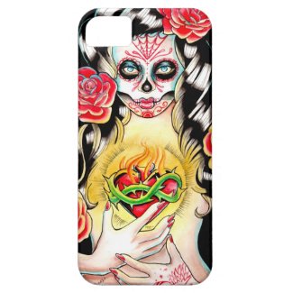 Sacred - Day of the Dead Girl Portrait iPhone 5 Case