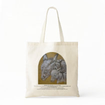 Sacred Donkeys on Leather by Dawna Robertson bags