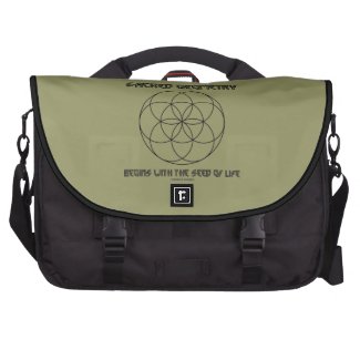 Sacred Geometry Begins With The Seed Of Life Laptop Computer Bag