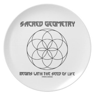 Sacred Geometry Begins With The Seed Of Life Dinner Plates