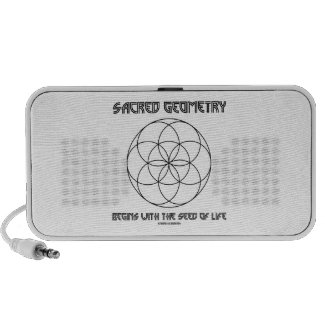 Sacred Geometry Begins With The Seed Of Life PC Speakers