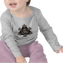 Sacred Geometry: Black Triangles: T-shirt