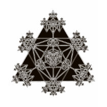 Sacred Geometry: Black Triangles: t-shirts