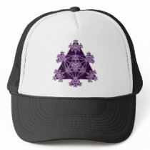 Sacred Geometry: Violet Triangles: Mesh Hats
