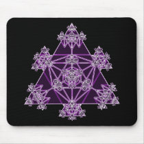Sacred Geometry: Violet Triangles: Mousepad