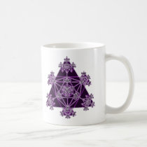Sacred Geometry: Violet Triangles: mugs by spiritswitchboard Sacred Geometry: Violet Triangles: mugs
