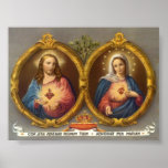 Sacred Harts of Jesus and Mary posters