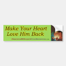 Sacred Heart b4 Bumper Sticker