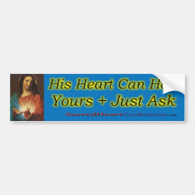 Sacred Heart d5 Bumper Sticker