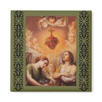 Sacred Heart magnets by JuJuGarden Sacred Heart magnets