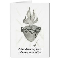 Sacred Heart, O Sacred Heart of Jesus,I place m... cards
