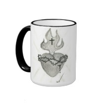 Sacred Heart, O Sacred Heartof Jesus, I Place M... mugs