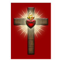 Sacred Heart of Jesus Cross Business Card