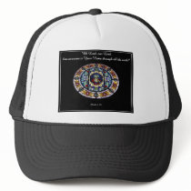 Sacred Heart of Jesus Stained Glass Window Trucker Hat