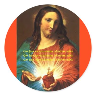SACRED HEART OF JESUS STICKER CORJESU by servusmariaen
