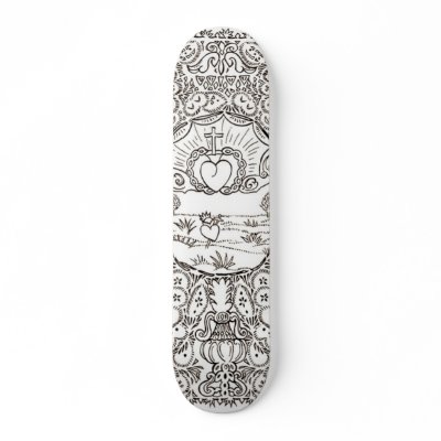 Sacred Heart Skateboard by pnloverme
