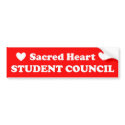 Sacred Heart Student Council bumper stickers by sacredheartwdm Sacred Heart Student Council bumper stickers