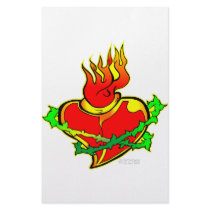 Sacred Heart Tattoo stationery