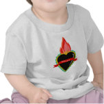 Sacred Heart with True Love Ribbon Sash Tee t-shirts