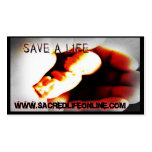 Sacred Life - Info Cards Business Card Template