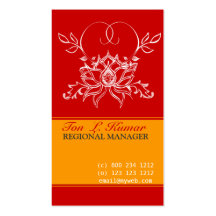 Sacred Lotus Boutique Business Card Templates
