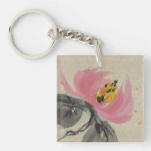 Sacred Lotus Flower Key Chain