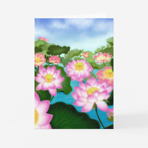 Sacred Lotus Flowers Greeting Card
