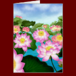 Sacred Lotus Flowers cards