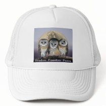 Sacred owls mesh hats