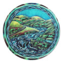 Sacred River Mandala Sticker by arteeclectica