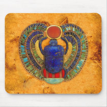Sacred Scarab of Ancient Egypt Mouse Pads