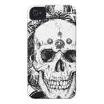 SAcred Skull Metal Goth iPhone 4 Case