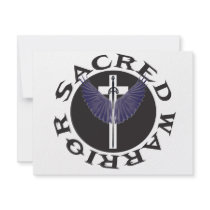 sacred-warrior-logo invitations by sacredwarrior sacred-warrior-logo invitations