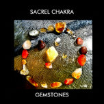 SACREL CHAKRA, GEMSTONES POSTER posters