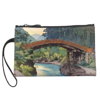 Sacret Bridge in Nikko Hiroshi Yoshida hanga art Wristlet