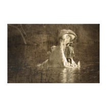 sacrifice to the hippo god gallery wrap canvas