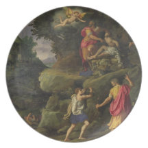 Sacrificio de Isaac, 1601 (aceite en el panel) Plato Para Fiesta