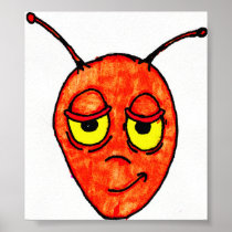Sad Ant Print