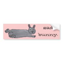 Sad Bunny bumper stickers