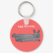 Sad Bunny Keychain