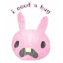 Sad Bunny Needs a Hug Vintage Distressd Tee Shirt